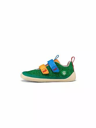 AFFENZAHN | Zapatos descalzos para niños KNIT HAPPY Flamingo | grün